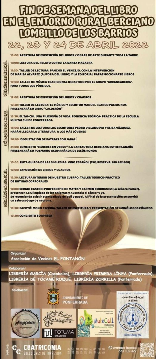 MariaCarmenRo10's tweet photo. !Se acerca un fin de semana librero!📚 el día 23 sábado estaremos en la feria del libro de Ponferrada, pero el 🗓️ domingo a las 17:00 h estaremos presentando Ausencia, el cáncer y yo y la Olimpiada de los Enigmas, en Lombillo. Aseguramos diversión y gloriosas vistas en #Lombillo https://t.co/2kRH3s5tTF