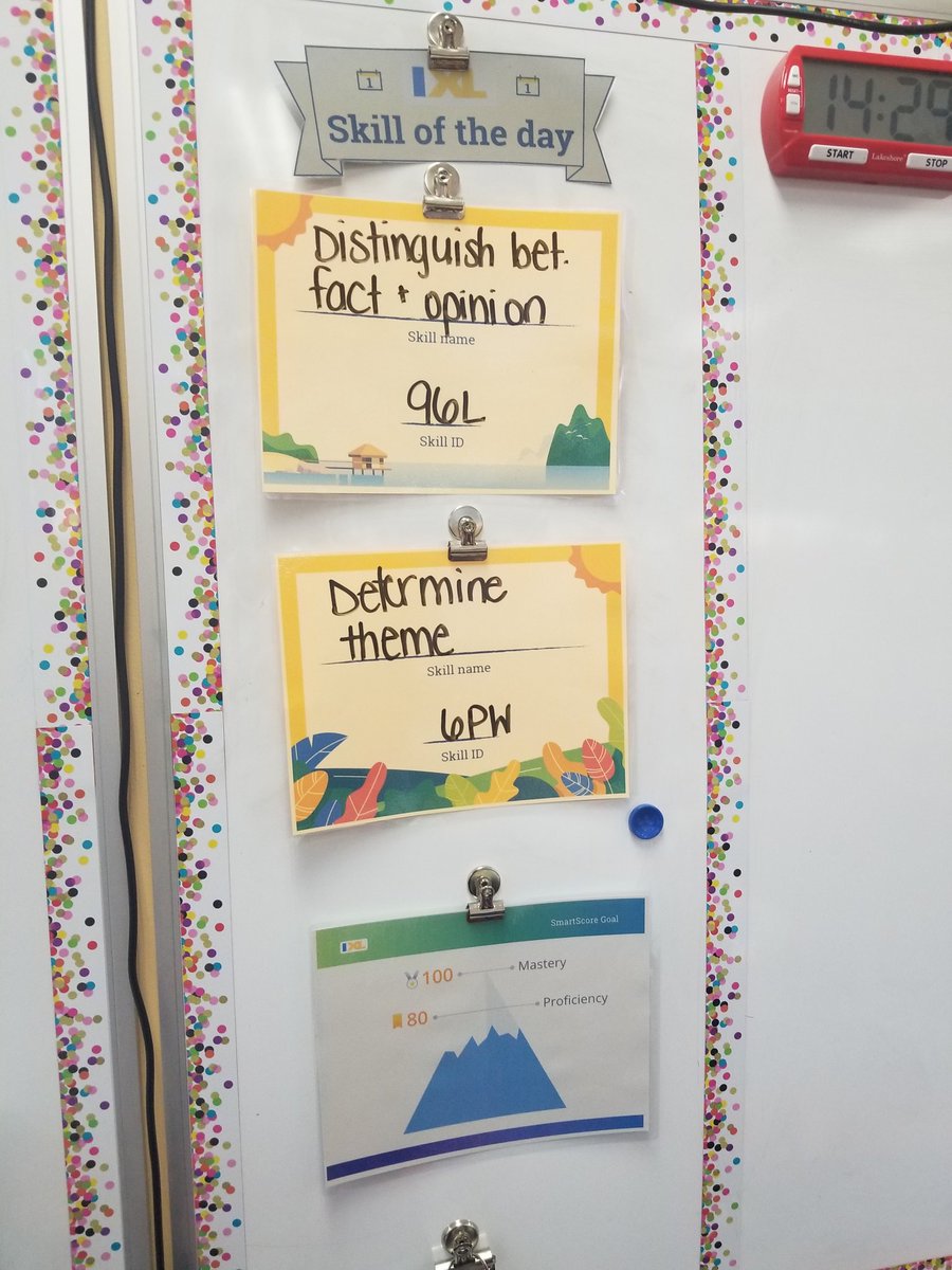 After attending the <a href="/IXLLearning/">IXL Learning</a> PD 2 weeks ago, I came back to my classroom and implemented one of the many tips I learned. Thank you <a href="/JenR_IXL/">Jen Rinkes</a> for highlighting these resources. 😊

#teacherpd
#iteachreading