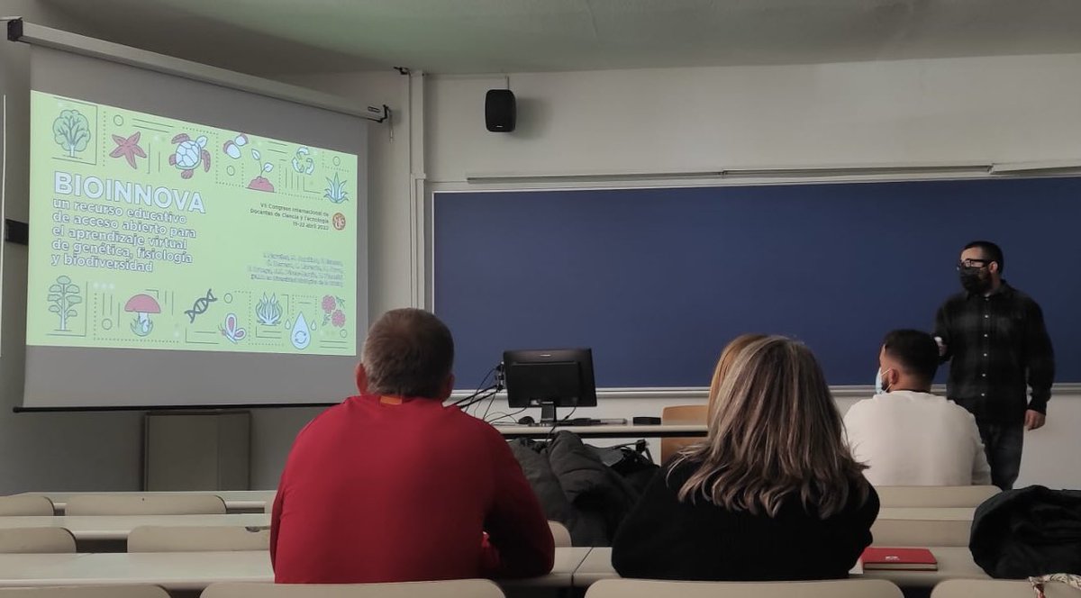 inarvaezp's tweet photo. Hoy tocaba presentar el proyecto #BIOINNOVA (@innovabiologia) en el VII Congreso Internacional de Docentes de Ciencia y Tecnología (@CongresoDocente) que se está celebrando en la Facultad de @BiologiaUcm 

https://t.co/ADwymzKBjd
#CDCT7 #CDC https://t.co/ZZuobNdKP0