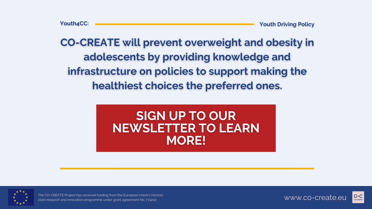 EU_COCREATE's tweet photo. Don't miss out on our bi-annual newsletter! You can still sign-up to receive @EU_COCREATE updates this month! #Youth4CC #CC4EU https://t.co/8KlJoVgHJZ… https://t.co/MLUTnUHKkD