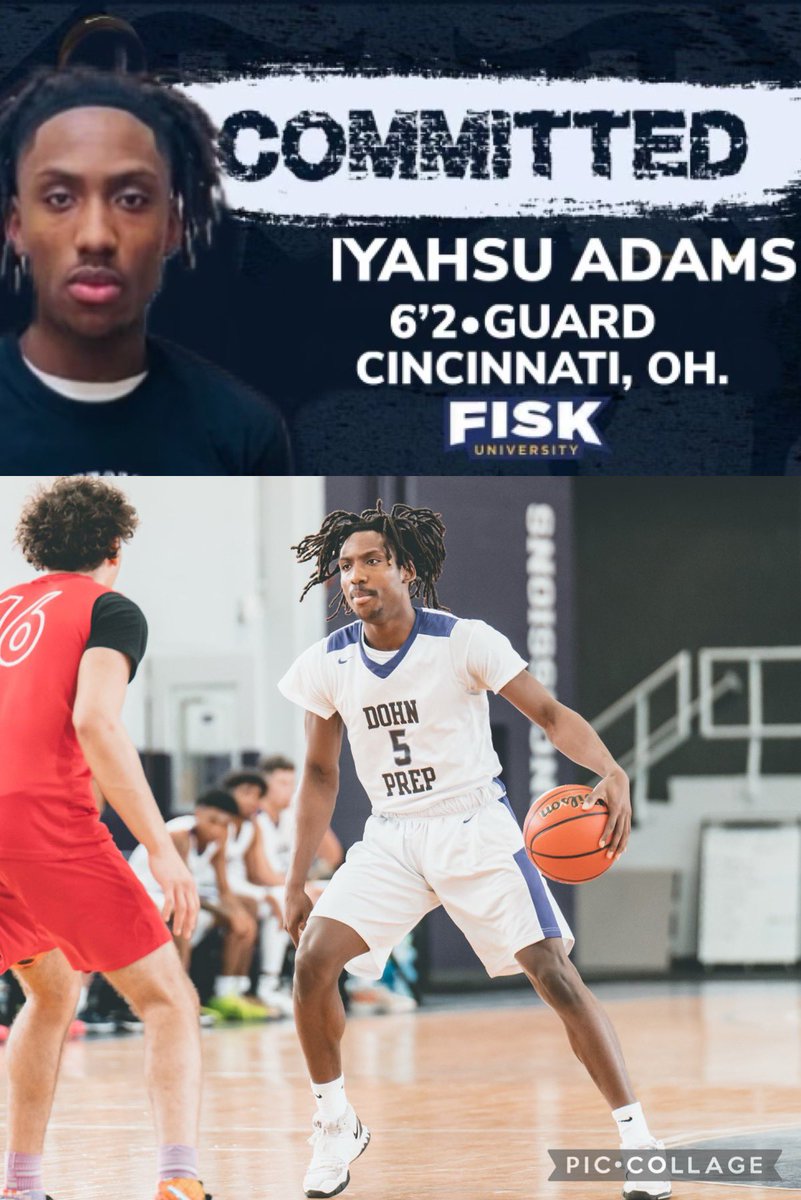 CoachBStray's tweet photo. 🏀🙌🏾AND another one!! Congrats bro you earned it!  #chasingscholarships #whosnext @DohnPrepBball @Fisk1866 https://t.co/S4ESqcG1rE