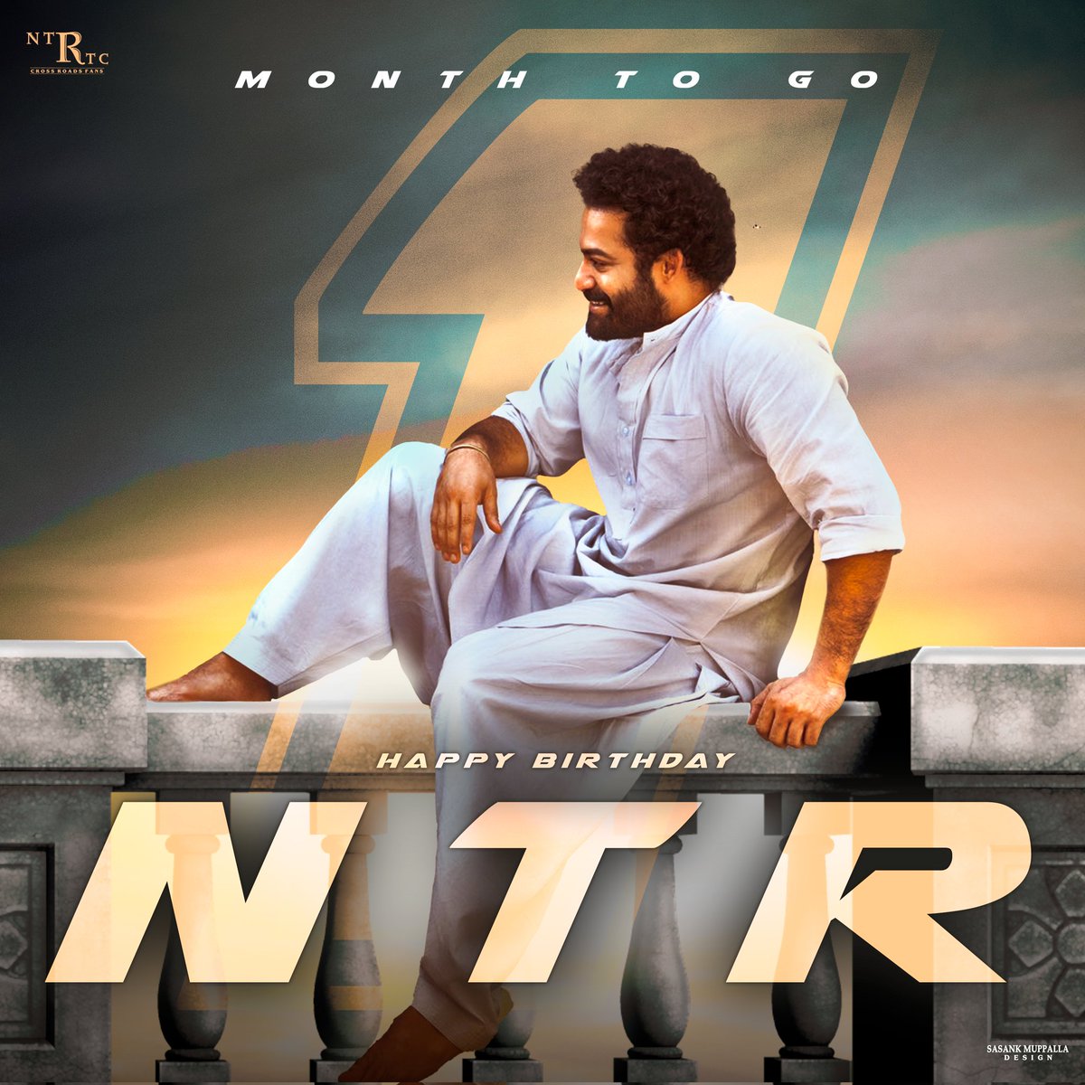 #OnemonthtoGo #ManOfMassesNTR @tarak9999 anna bday. 

@sasankmuppalla