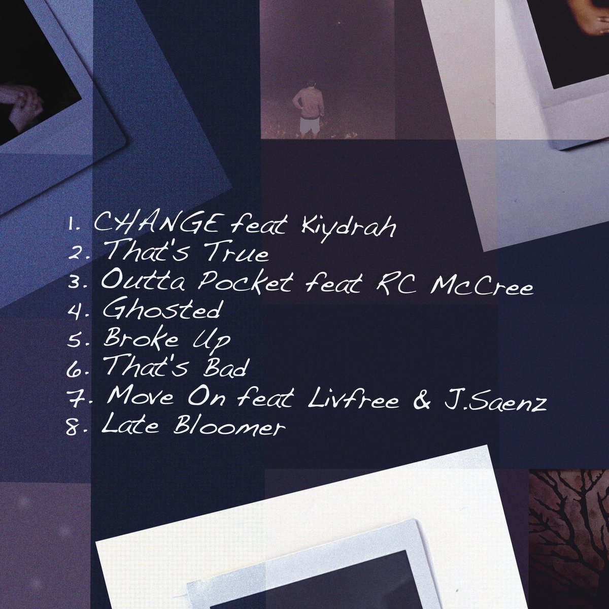 Late Bloomer track list 🥀. 2 days.