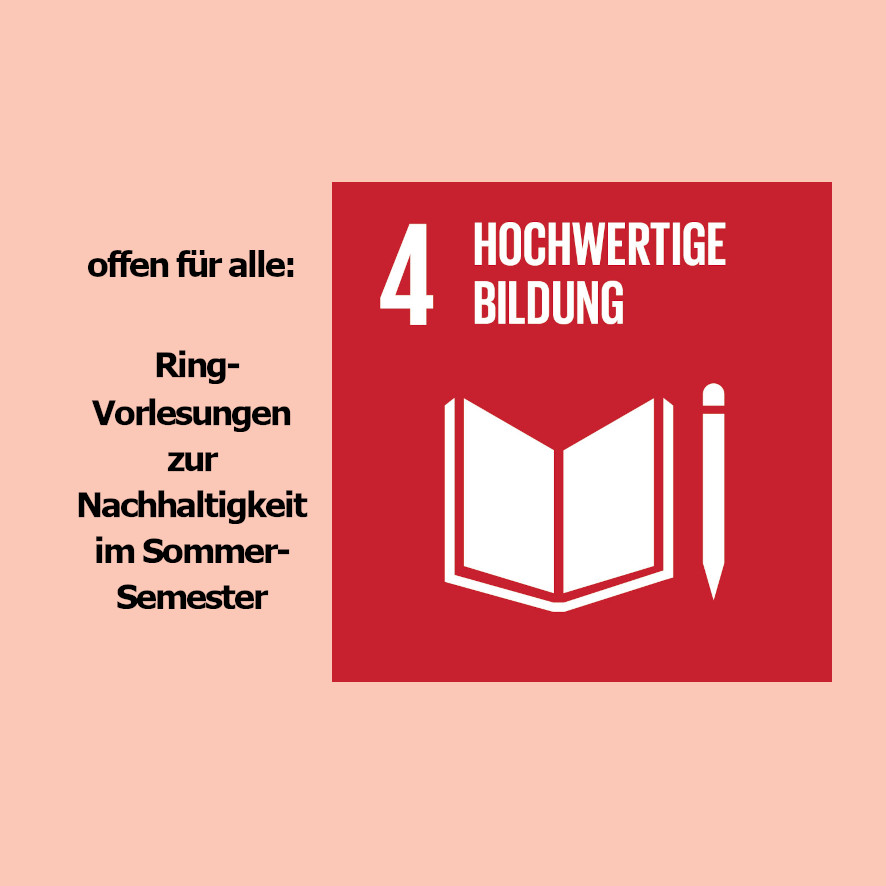 miterago's tweet photo. Das 4. der 17 #SDG: Hochwertige #Bildung. Die Themen der #Nachhaltigkeit durchziehen sämtliche Fachbereiche. Vor Ort oder online, eine #Ringvorlesung an einer Universität ist offen für alle Gäste. Einfach zu finden im #Veranstaltungskalender von miterago: https://t.co/MXKhsvfrWg https://t.co/ynGanp5Vaw