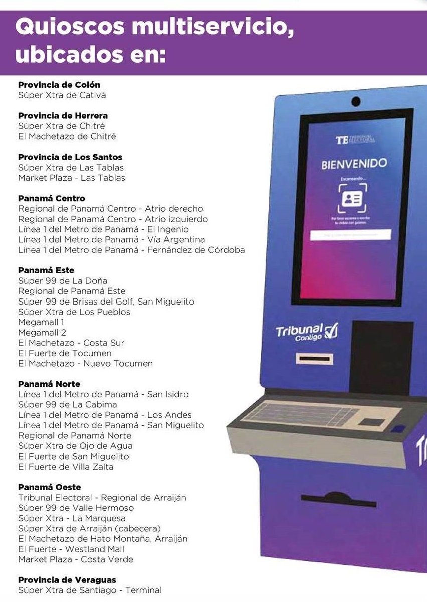 Hoy inicia el proceso de recolección de firma para la revocatoria de mandato del actual funcionario ⁦<a href="/joseluisfabrega/">José Luis Fábrega</a>⁩ por la administración de la Alcaldía del Distrito Capital, ejerce tu derecho de forma privada y secreta posible en los Quioscos del ⁦<a href="/tepanama/">Tribunal Electoral</a>⁩