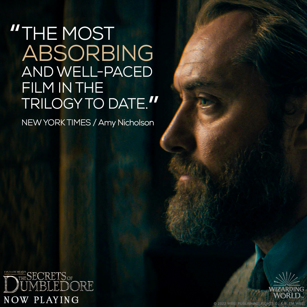 Fantastic Beasts: The Secrets of Dumbledore is “a magical adventure”! See The #SecretsOfDumbledore TODAY, only in theaters. fantasticbeasts.com
