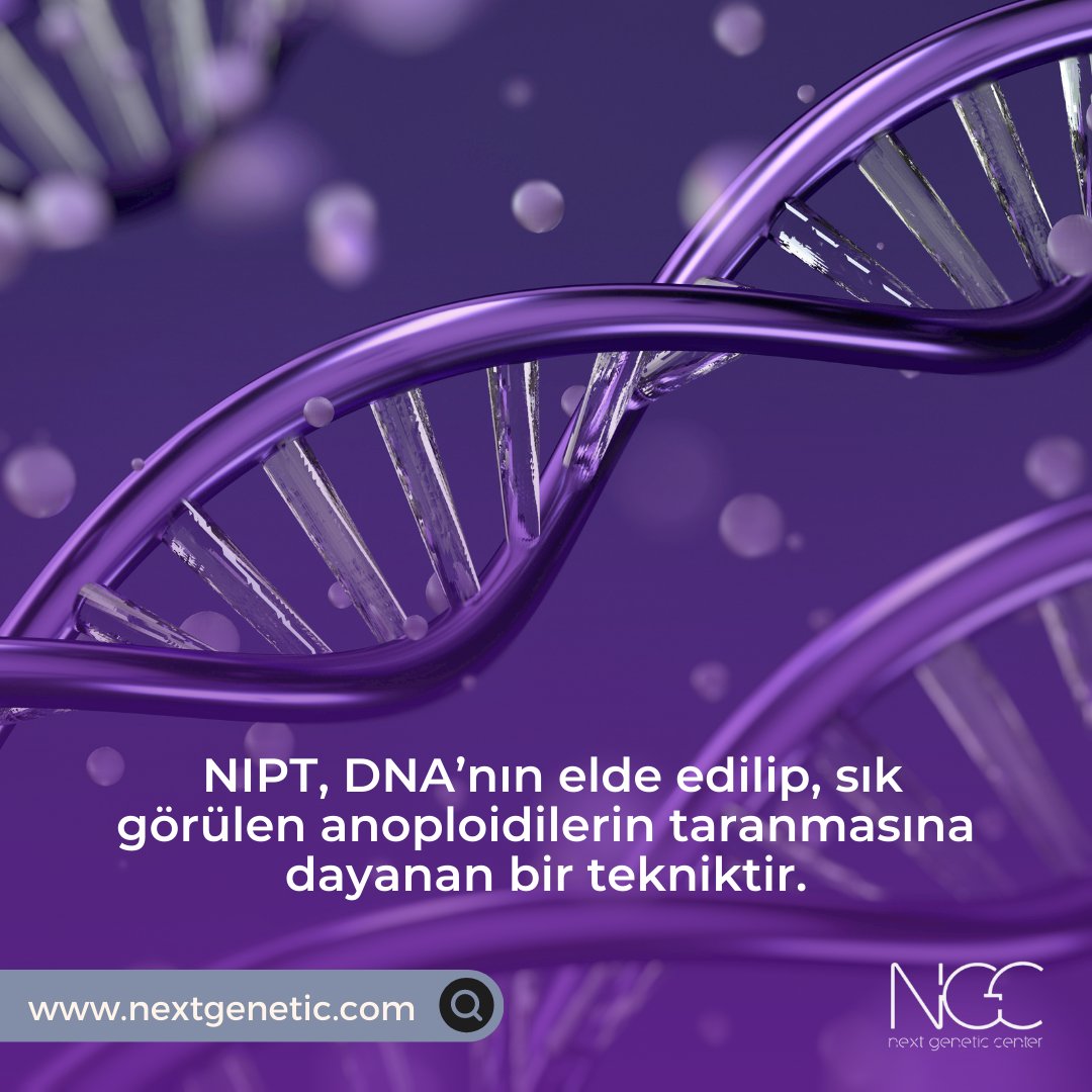 NextGenCen's tweet photo. NIPT, çalışma mantığı olarak hücresiz DNA (cell free DNA/ cffDNA)’nın elde edilip, sık görülen anoploidilerin taranmasına dayanan bir tekniktir.

👉 Anne kanından elde edilen hücresiz DNA, hem fetüse ait hem de anneye ait DNA parçaları içerir. 

#NextGeneticCenter #NIPT https://t.co/q3KgNOxX5p