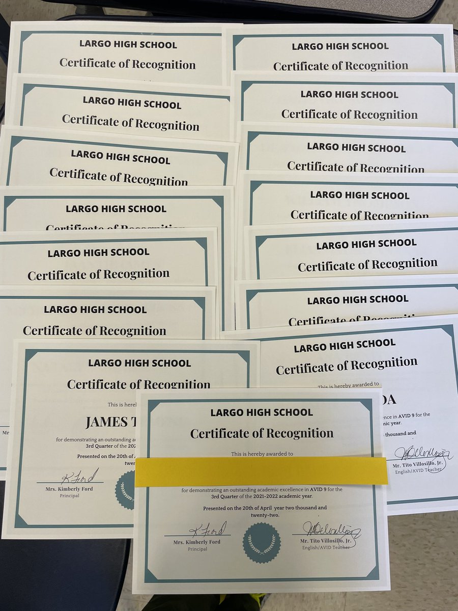 Recognizing Ss @ school is impt.for character development &amp;sustaining meaningful student engagement while providing Ss with positive self-worth &amp; high level of accomplishments. 
As a teacher,how do you recognize Ss achievements? <a href="/LargoLionsHS/">Largo High School</a> <a href="/pgcps/">PGCPS</a> <a href="/AVIDLARGOHS/">AVID LARGO HS</a> <a href="/englishisfunlhs/">Mr. V’s English 9 Class</a>