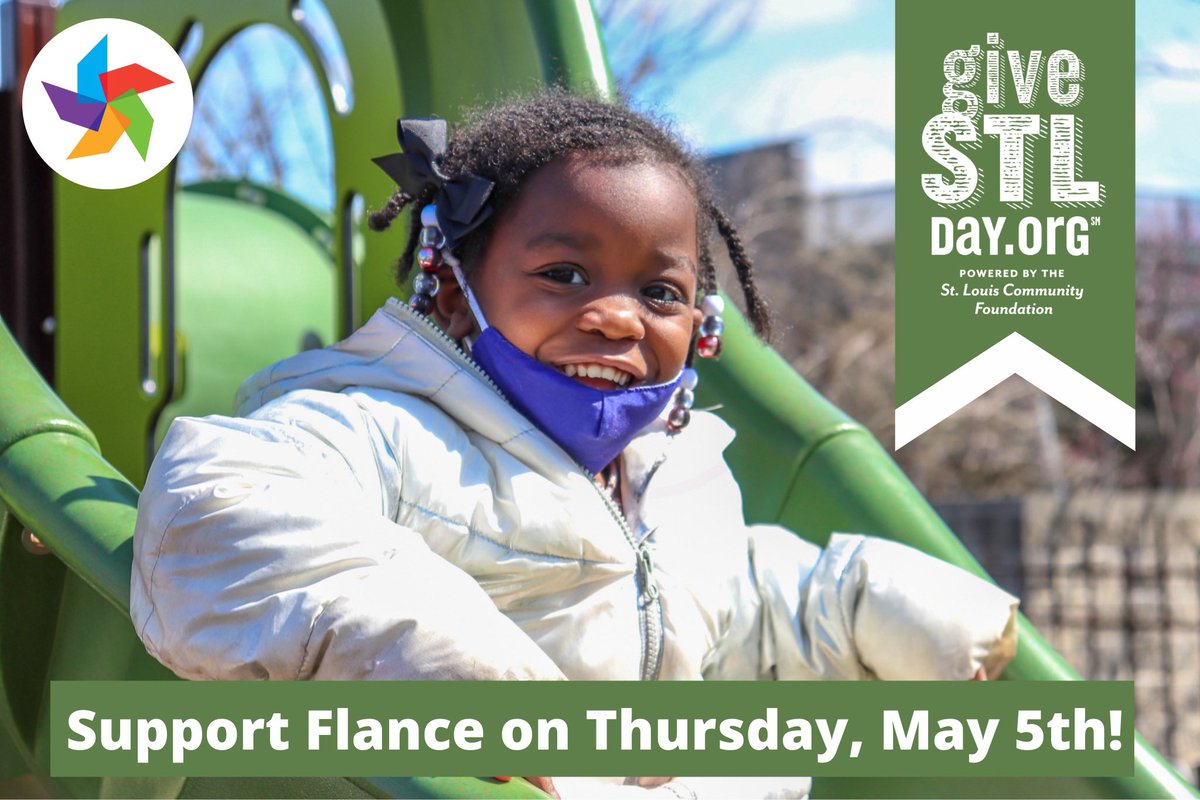 FlanceCenter's tweet photo. Support Flance on Give STL Day!

As a not-for-profit, community-based center, Flance relies on contributions to make quality early education and services accessible to all families.

Your support can positively impact the trajectory of young lives 💝

https://t.co/Lz8KEa6r1v https://t.co/dKQ8qSHcUm