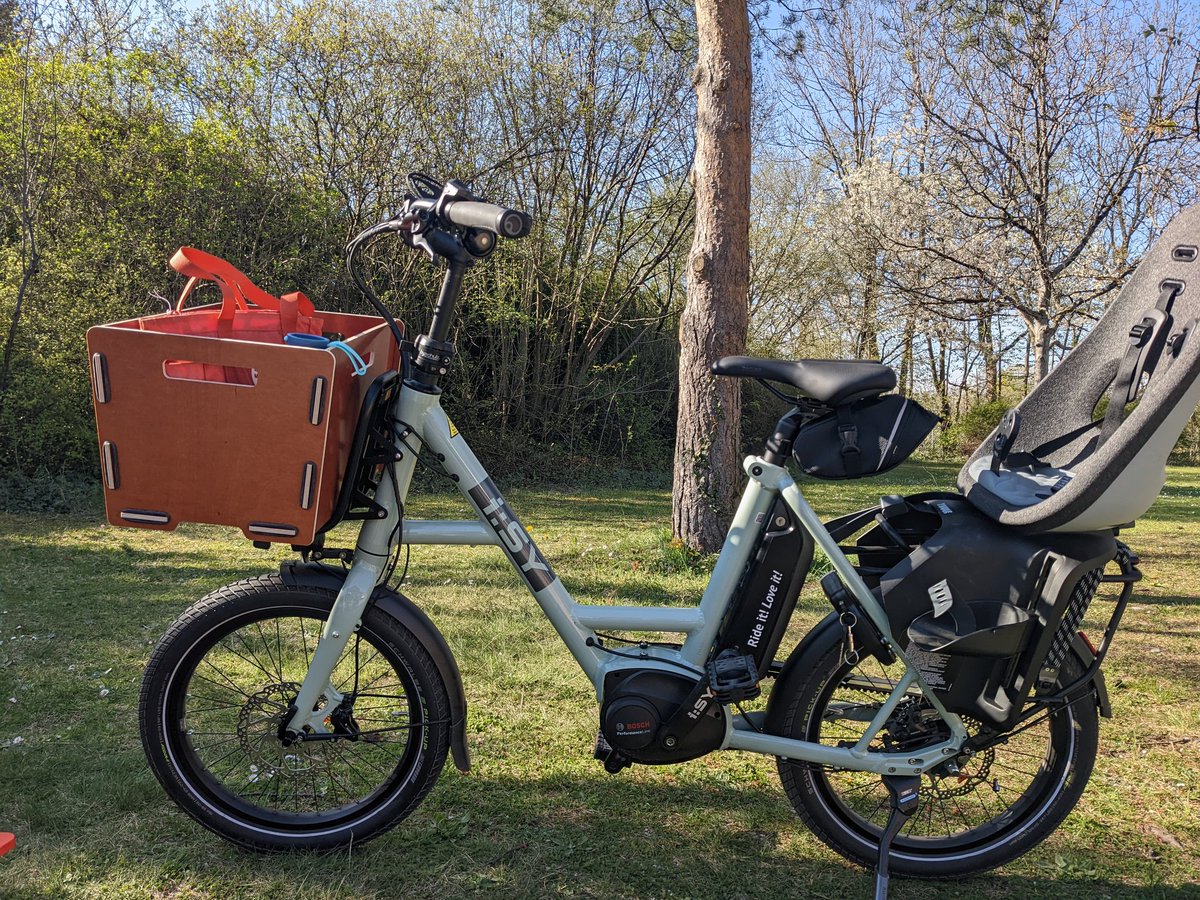 Habe unser Lastenrad zu heiß gewaschen, jetzt ist es eingelaufen
