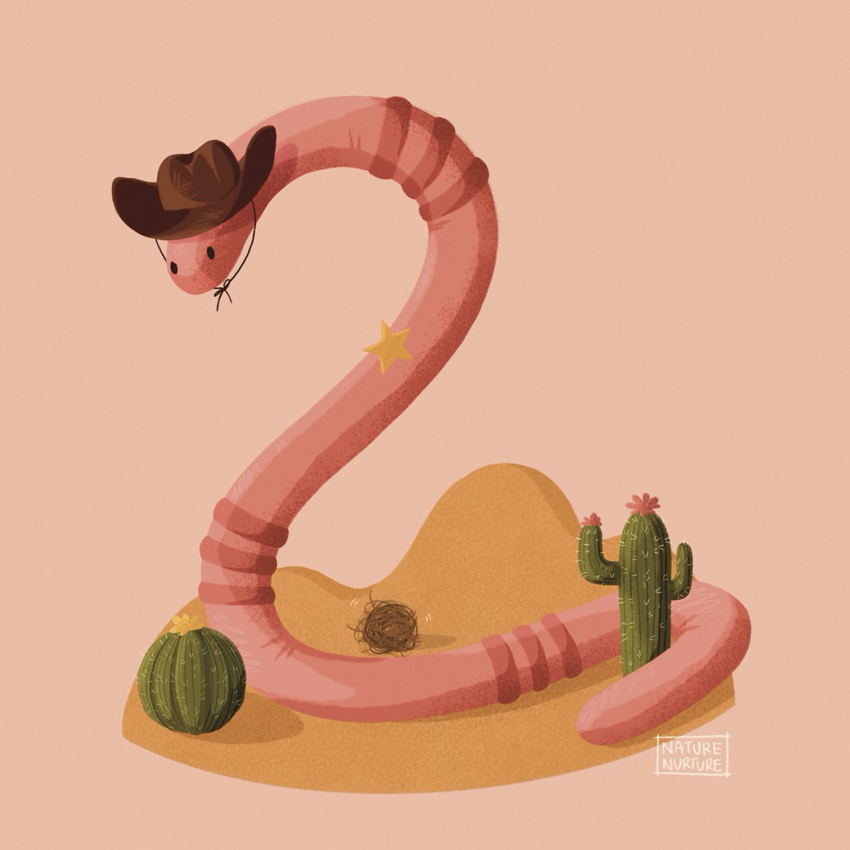 nnaturenurture's tweet photo. cowboy worm says hello everybody https://t.co/xQLFvLRYJZ