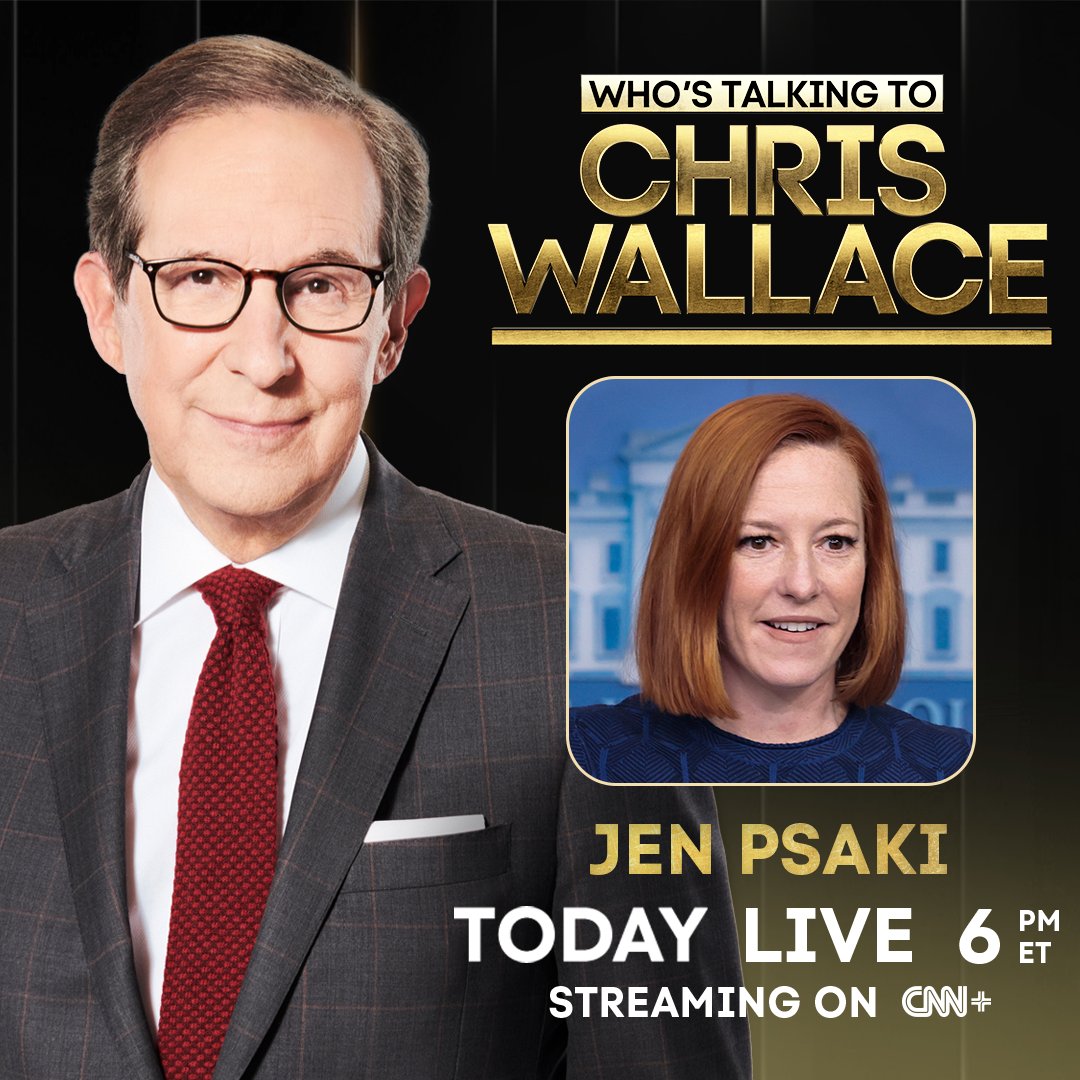 #WhosTalkingToChrisWallace tonight: White House @PressSec Jen Psaki on her time behind the briefing room podium and the current state of politics.