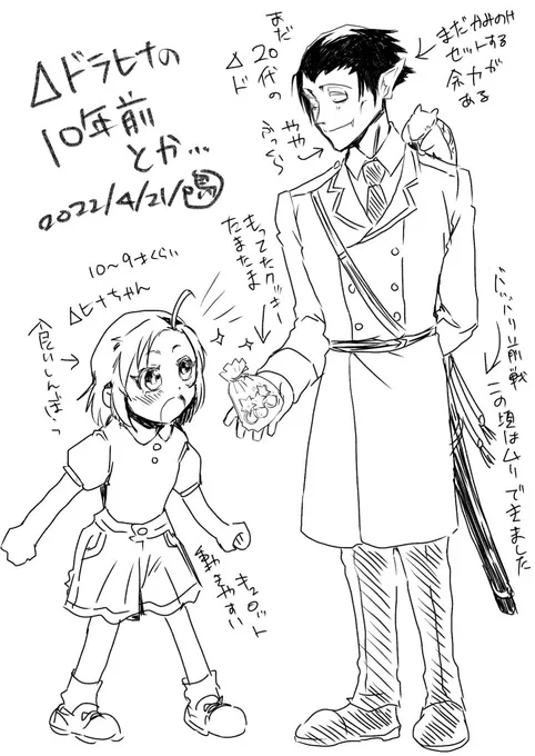 Δドラヒナの出逢いとか描きたい…って言う自分向け資料。つってこのまま使うのかわからんですが。誰だかわからんぞおい 