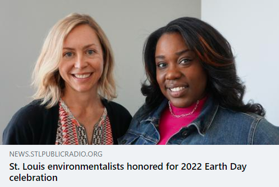 stlouisearthday's tweet photo. Keystone Community Activist award nominee Leah Clyburn and our Exec Dir Jessica Watson had an incredible interview on @stlonair Have you listened yet? Take a listen by clicking the link in our bio!

#sustainabilitymatters #awardnominee #SLEDF #STLEarthDayFestival #stl https://t.co/yCzmn3Aioj