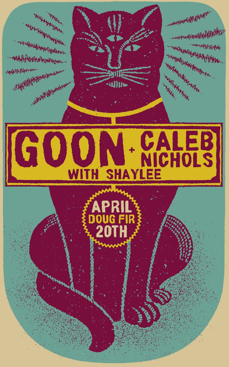 TONIGHT! 4/20 show w/ @seanickels @Shayleeband @Goonband at @DougFirLounge
