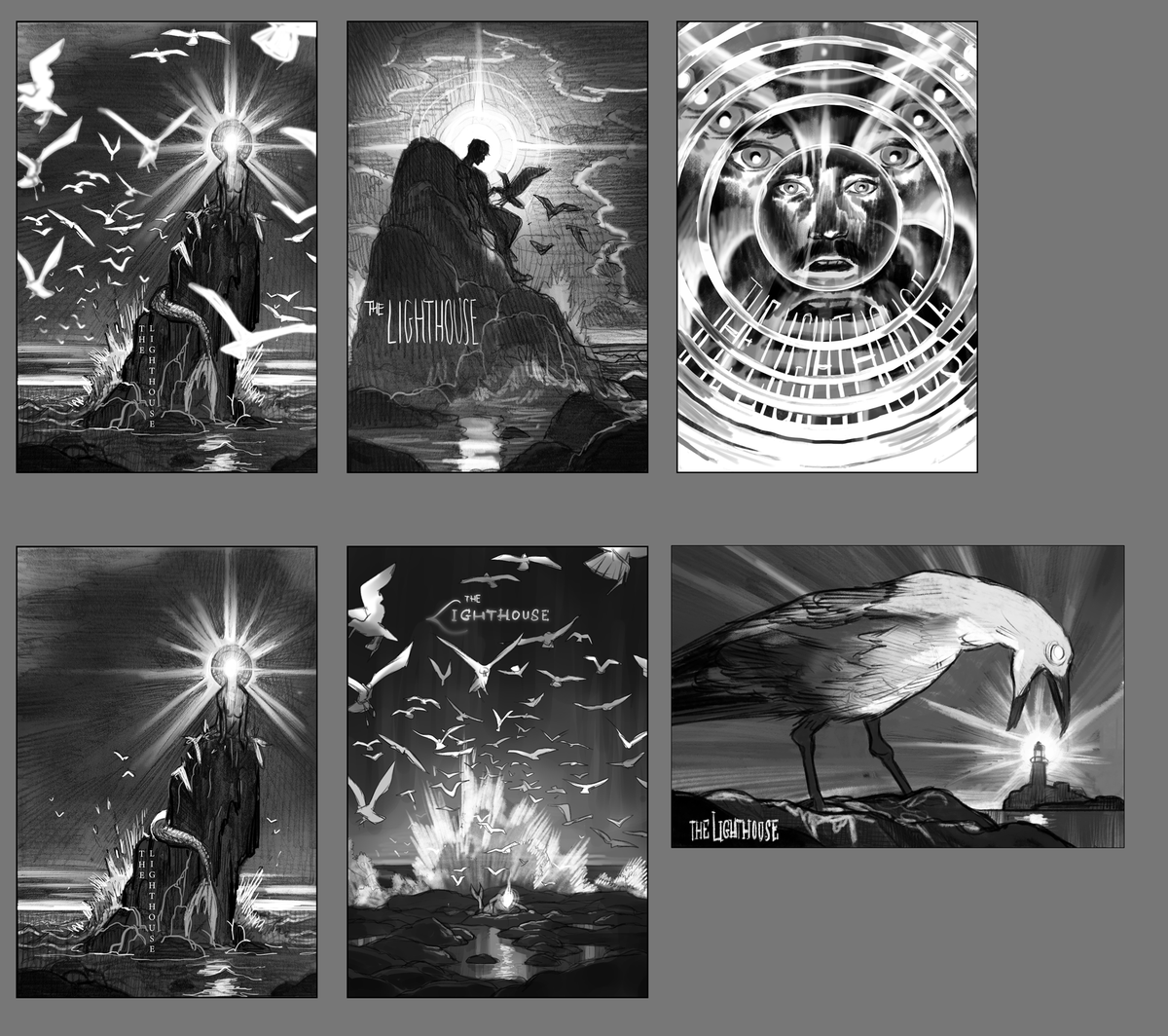 a few other ideas i had
really liked the one with Pat's face seen through the fresnel lens but it would've been a *pain* to render 