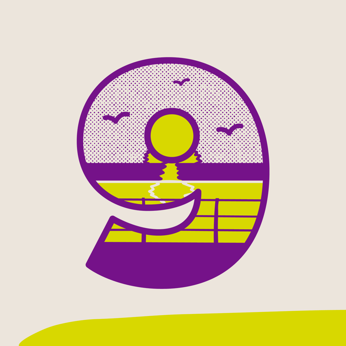 soradstudio's tweet photo. Sunset. Stunning sunsets projecting beautiful gradients in the sky, viewed best on Aberavon Beach promenade overlooking Swansea Bay.

#36daysoftype #36days_9 #36days #36daysoftype09 #sunset #promenade #aberavonbeach #porttalbot #illustration #typography #type #lettering #art https://t.co/h66iMsjnux