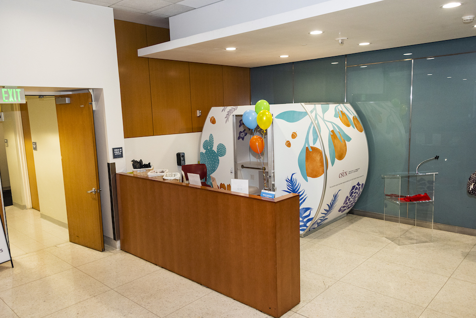 csunorthridge's tweet photo. #CSUN celebrated the installation of the first on-campus lactation pod in Bayramian Hall. https://t.co/DXaKA8RISE https://t.co/uLboTW8sPD