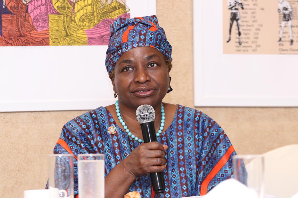 UNFPAGhana's tweet photo. As part of activities geared towards the Return Mission, The USG &amp; E.D of @UNFPA @Atayeshe, in a meeting with the United Nations in Ghana team, emphasized the significance of working together and delivering as one.
#OneUN
#BeyondTheReturn 
#ForTheGoodofGhana 🇬🇭 https://t.co/owiBcl0KDo