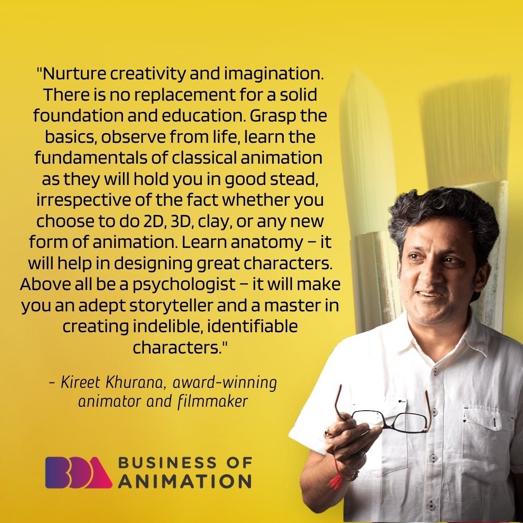animationbiz's tweet photo. What a wonderful advice from Kireet Khurana, an award-winning animator, and filmmaker

Want to Fast-Track Your Success as an Animator? Link in bio.

#AnimatorQuotes #AnimatorsMindset #AnimationTips #AnimationTips #AnimationMotivation #AnimatorsMotivation #BusinessOfAnimation https://t.co/aWvPIvK3d9