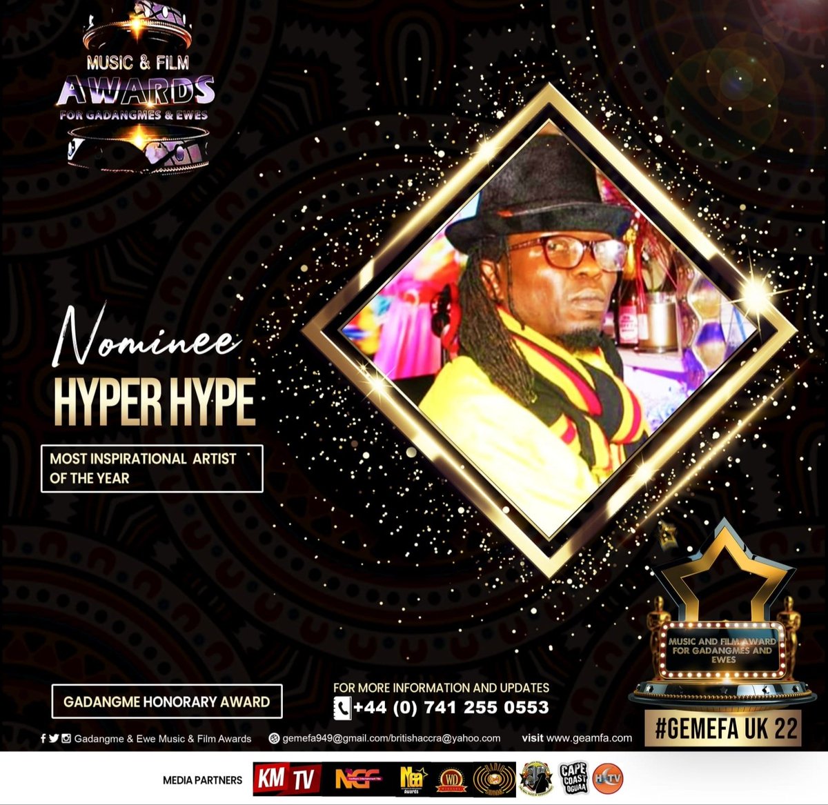 hyperhype1's tweet image. Still shaking  NOMINEE &amp;amp; PERFOMING 
#Ghana music &amp;amp; #Film Awards SAT 3rd SEPT 2022
@dominion centre. #WOODGREEN.#LONDON
''#BestInspiration #artist #ugandanbritish #moviedirector #producer   #afrobeatfusion #international #ghanaawards
  NOMINATED TO RECEIVE HONORARY AWARD