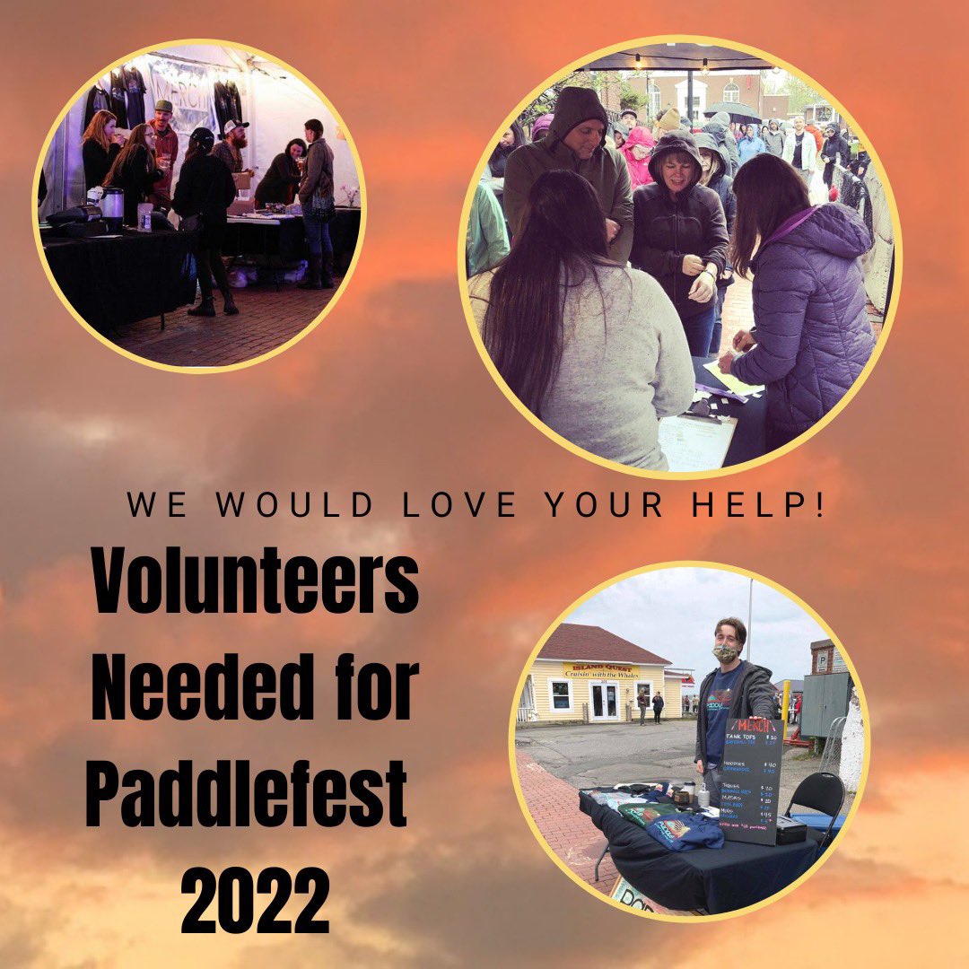 Paddlefest Music & Nature Festival (@paddlefestnb) on Twitter photo Come be part of our amazing volunteer team and help make Paddlefest happen!
Send us a DM or email us at paddlefestvolunteer@gmail.com
#Paddlefest2022 #StAndrews #NewBrunswick #Volunteer #Festivals Come be part of our amazing volunteer team and help make Paddlefest happen!
Send us a DM or email us at paddlefestvolunteer@gmail.com
#Paddlefest2022 #StAndrews #NewBrunswick #Volunteer #Festivals