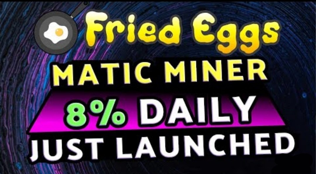 GetMyCrypto's tweet image. 💣 JUST LAUNCHED!!! 💣
👨‍🌾 Fried Eggs
🚜 New #Farm on #Polygon!

🎁Reward: 8% daily
👨‍👨‍👦‍👦Ref: 12%
🔮Min investment: 5 $MATIC

📑Registration page:-
friedeggs.io/?ref=0xc08C5B5…