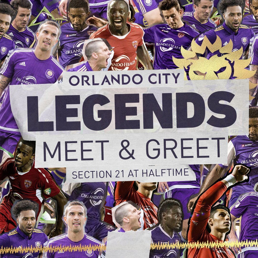 OrlandoCitySC's tweet photo. Join us tonight and meet with some special guests from #OrlandoCity history:

Miguel Gallardo, Seb Hines, Luke Boden, Dennis Chin, Giles Barnes, Will Johnson, Lewis Neal, Yordany Alvarez, Lawrence Olum, Bitielo Jean Jacques and Erik Ustruck 💜

#VamosOrlando | #DaleMiAmor https://t.co/ezQ3QmtIMH