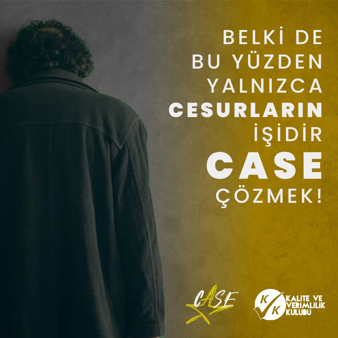 “Siyahtan sarıya kusursuz geçiş…” 
Case Yıldız'22'de farklı sektörleri konu alan vakaları çözerek kendini gösterme zamanı 💪🏼

Son başvuru tarihi 28 Nisan! Başvuru linki bio'da!