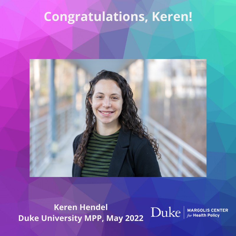 DukeMargolis's tweet photo. We congratulate Keren Hendel for her recent blog post in Health Affairs, The Case For Investment In Mobile Health Care Solutions To Reduce Health Inequities.  Way to go, Keren!

@DukeSanford #HealthPolicy #MargolisScholars https://t.co/0fOh033EbO