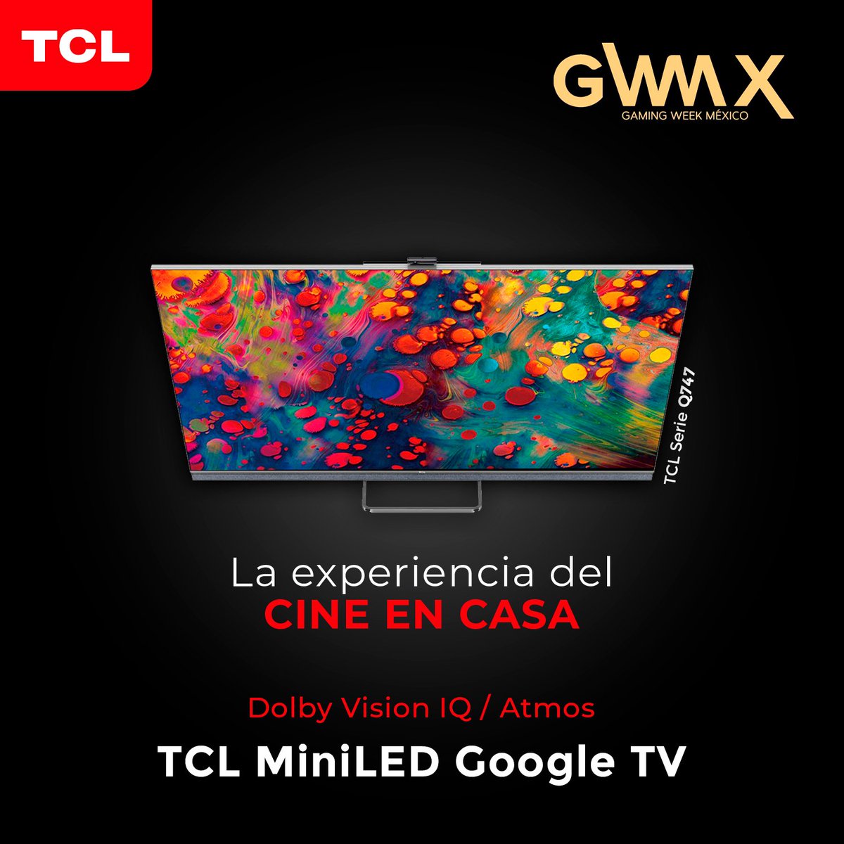 GamingWeekMX's tweet photo. Disfruta de la experiencia del cine en casa con el sonido Dolby Vision IQ / Atmos, que te permitirá escuchar hasta el mínimo detalle al momento de jugar en tu @tclmex #MiniLedGoogleTV. 🤯🔥
✅ https://t.co/mJ5SwRghgx
#TCLovers #TCLMEX #TCLxGW22 https://t.co/We2EUYySyO