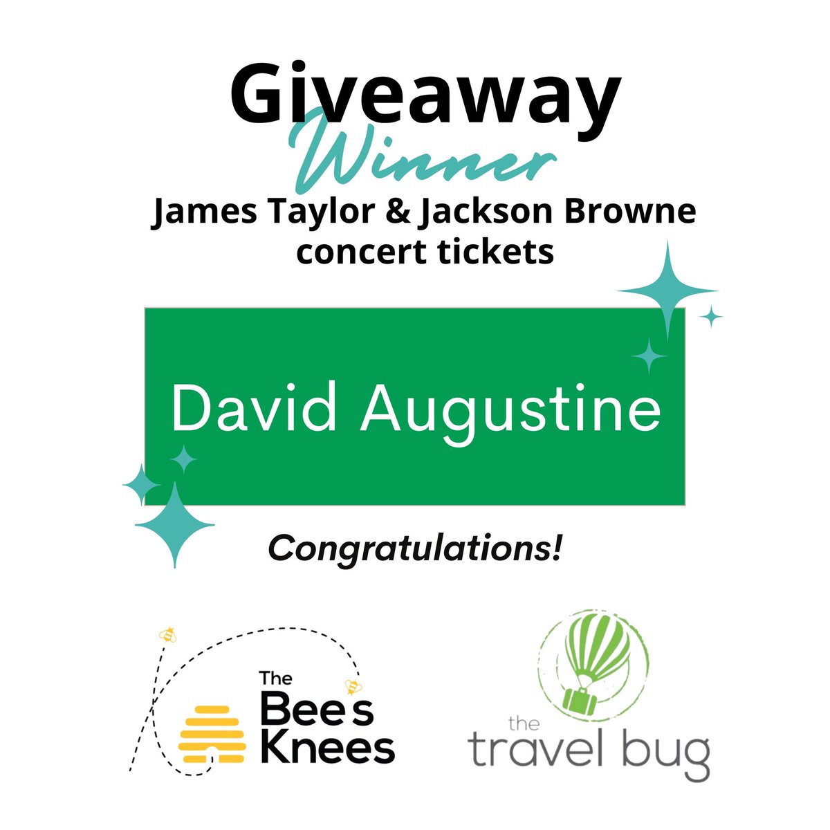 The Travel Bug (@thetravelbugs) on Twitter photo ✨Congratulations to the giveaway winner, David Augustine!✨ (<a href="/noahsmygirl/">David Augustine</a>)
Thank you to everyone who entered the giveaway, and congratulations again David! You can pick up your tickets at the store at any time ☺️ ✨Congratulations to the giveaway winner, David Augustine!✨ (<a href="/noahsmygirl/">David Augustine</a>)
Thank you to everyone who entered the giveaway, and congratulations again David! You can pick up your tickets at the store at any time ☺️