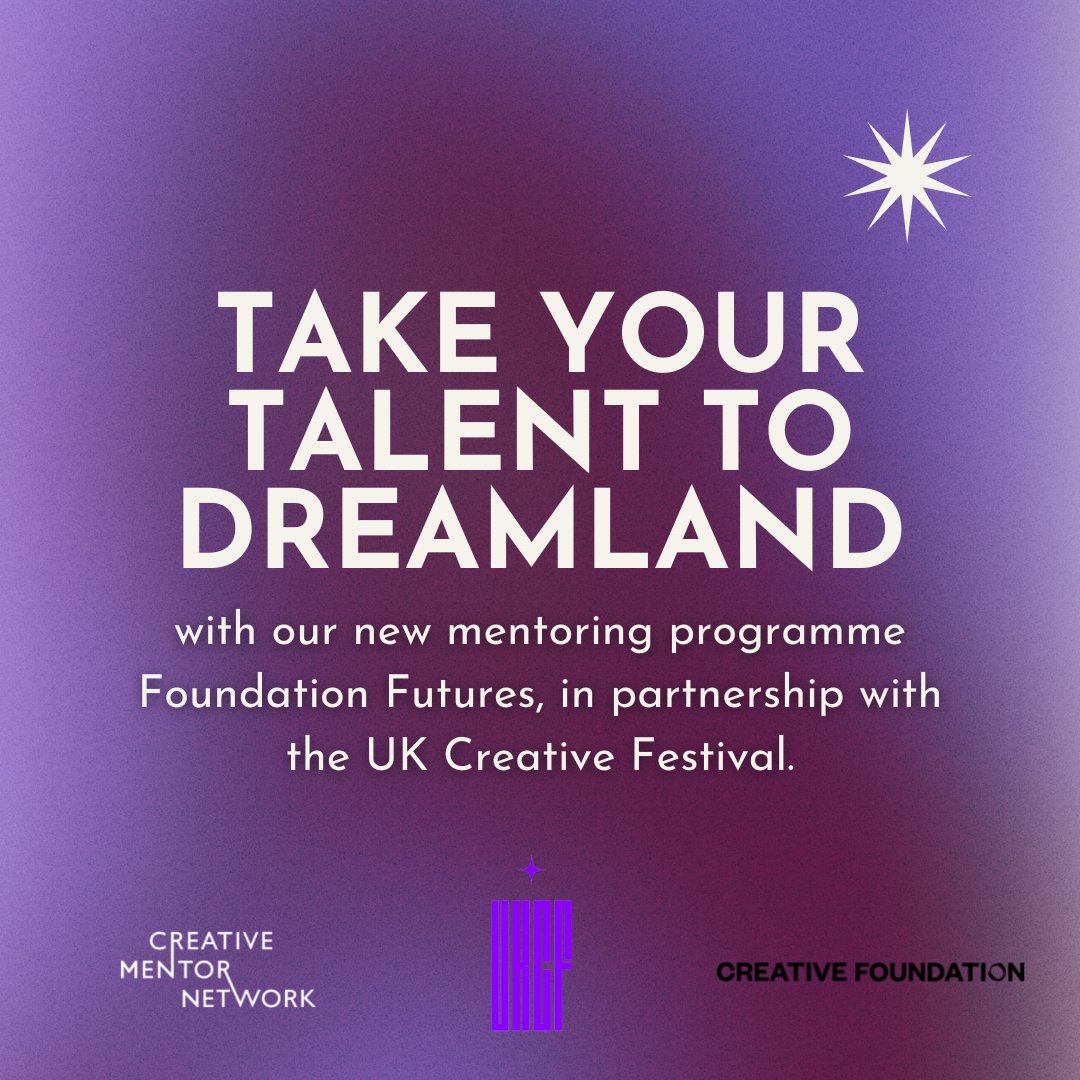 CreativeFstone's tweet image. Foundation Futures, a new @CMNetwork_  x @ukcreativefest x Creative Foundation programme, is looking to pair mentors with 16-25 year olds from Kent and Thanet. Application deadline: 25 April. 

Check it out here: chttps://www.creativementornetwork.org/foundation-futures