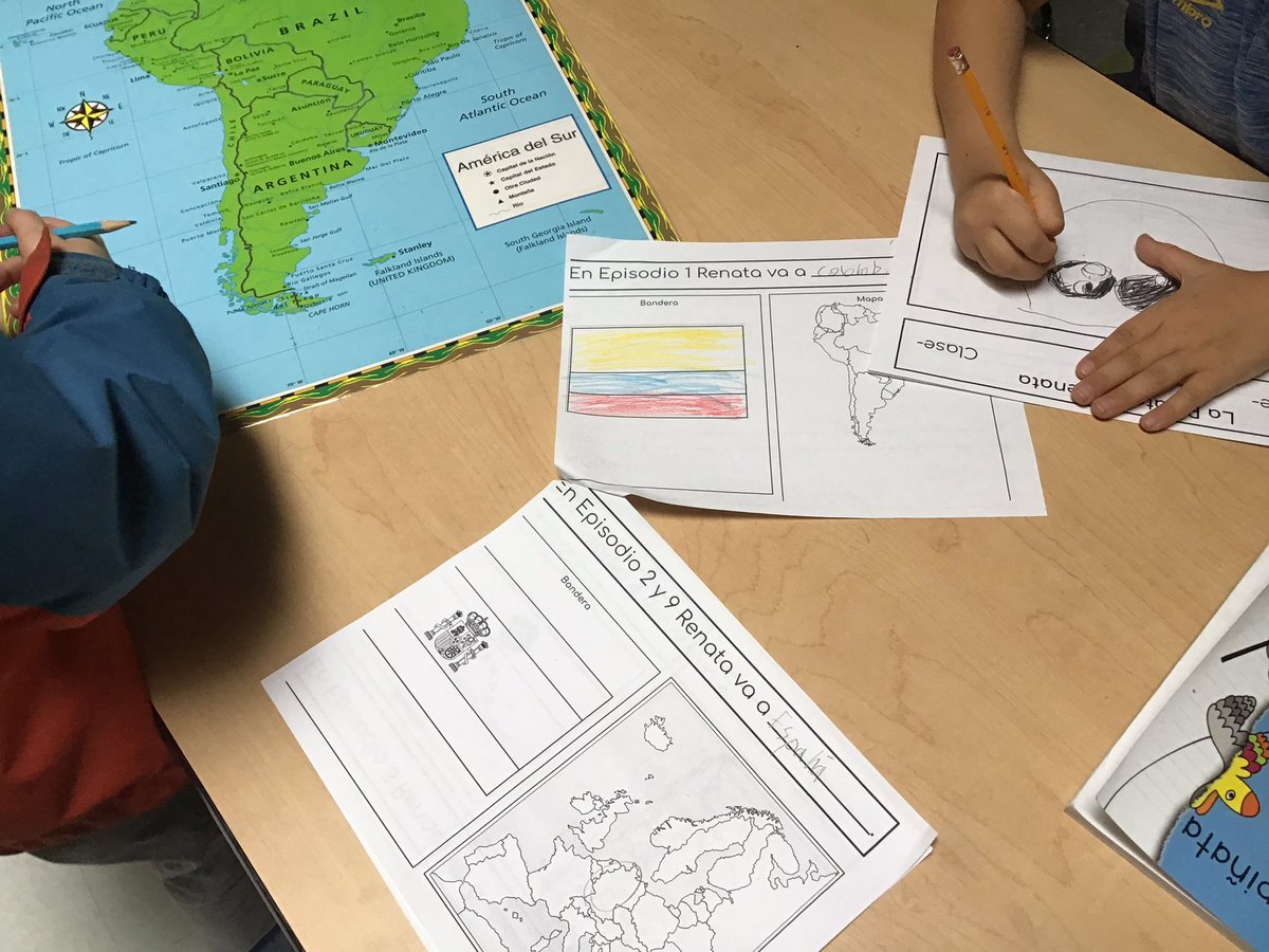 Students love learning about geography and culture while reading with Piñata de Renata! #d97Spanish #HolmesHawks #WeAreD97 <a href="/profeklein/">Spanish Cuentos</a>