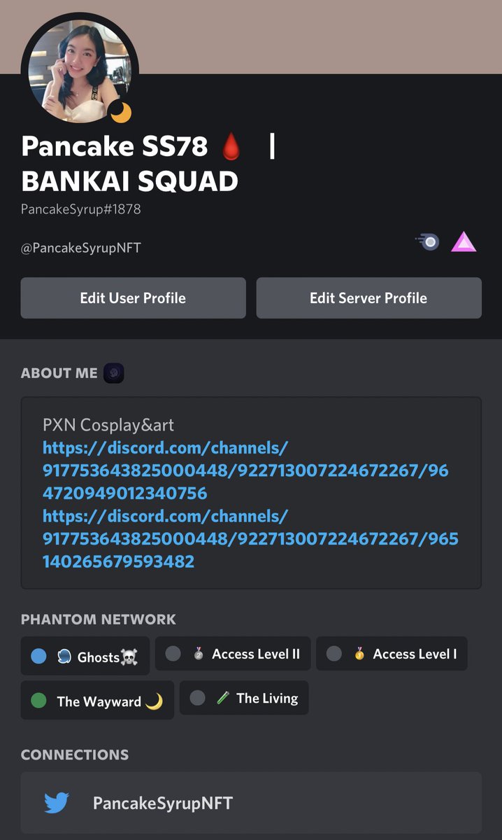 PancakeSyrupNFT's tweet photo. OMG I JUST GOT GHOSTED๐ป !! WORDS CANNOT EXPRESS HOW HAPPY I AM ! ๐ญ Grateful to be part of @projectPXN !! Thank you all for journeying with me ! To many more with the @nanoverseHQ fam โค๏ธ ilysm!
Props to @moolahn_eth @tracstarrrr @0xAhlex @tibo_nft they deserve !boo too! https://t.co/UxFXx2wkdr
