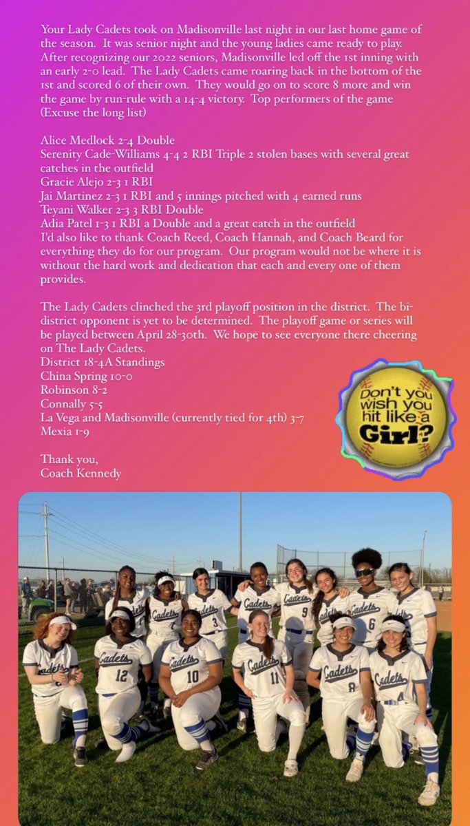 Connally Athletics tweet media