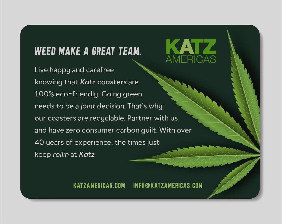 bevcoasters's tweet image. R E L A X
#katzcoasters #420day #CannabisCommunity