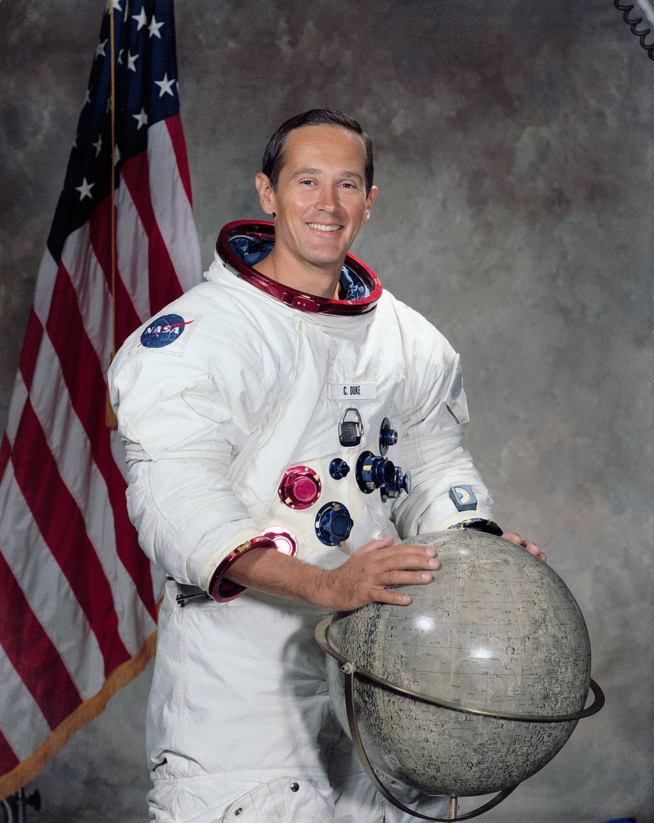 FarSideTheMoon's tweet photo. This month marks the 50th Anniversary of Apollo 16 in which Charlie Duke was the Lunar Module Pilot. 
His review of Far Side of the Moon is very much appreciated.
Charlie Duke, Apollo 16 LMP
https://t.co/7AKbCNmb0X https://t.co/NSMe51HFkz