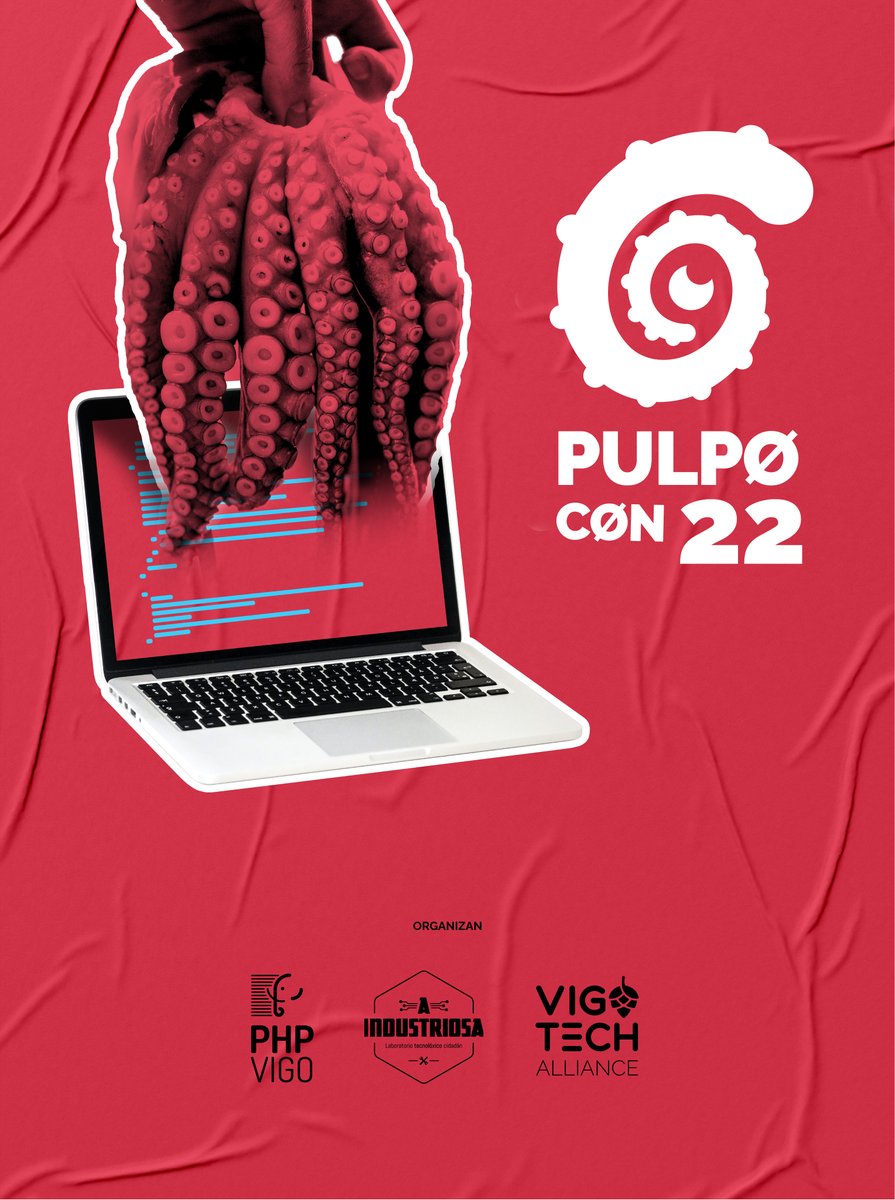 phpulpocon's tweet photo. OJO que la #pulpoCon22 viene fuerte fuerte!! En los próximos días empezaremos a desvelar parte de nuestros secretos 🤫🤫 Hoy hemos decidido cambiar nuestra imagen en Twitter 🥳 ¿qué os parece? A nosotros nos apasiona. #StayTuned https://t.co/WxhdIbYZnF