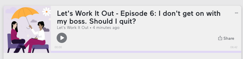 Stay Nimble (@staynimble) on Twitter photo It's incredibly stressful if you aren't getting on with your boss. In our latest episode of Let's Work It Out, <a href="/JHarperCareers/">Jennifer Harper</a> and <a href="/doorswillopen/">Jayne Saul-Paterson</a> discuss how to approach this scenario and make decisions that are right for you.
anchor.fm/staynimble/epi…
#StressAwarenessMonth It's incredibly stressful if you aren't getting on with your boss. In our latest episode of Let's Work It Out, <a href="/JHarperCareers/">Jennifer Harper</a> and <a href="/doorswillopen/">Jayne Saul-Paterson</a> discuss how to approach this scenario and make decisions that are right for you.
anchor.fm/staynimble/epi…
#StressAwarenessMonth