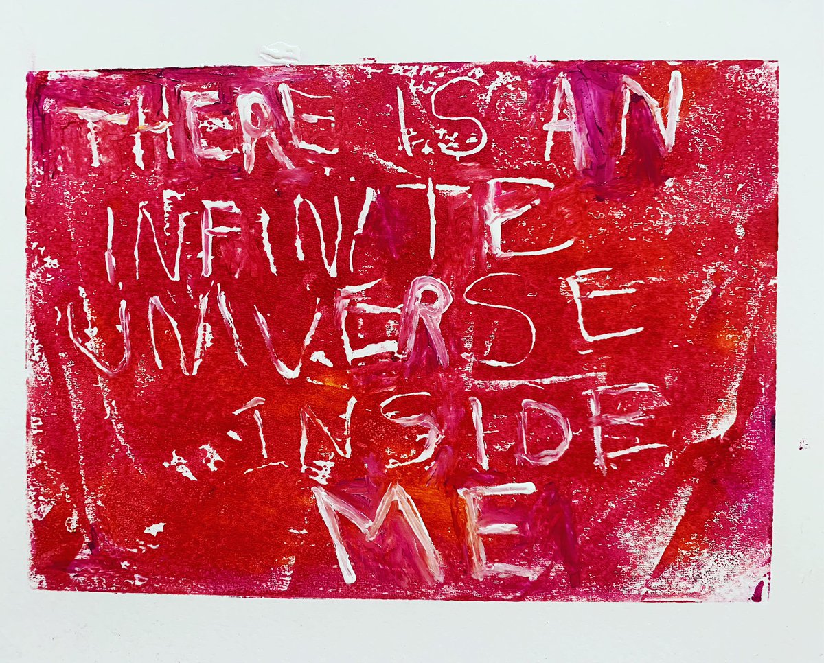 judith_walker1's tweet photo. There is an Infinite Universe Inside Me 5 2022 - monoprint #internationalwomensday gut #guts #digestion #ibd #ibs #microbioata #microbiome #gutfeeling #gutreaction #monoprint ##viseral #red #folds #delueze https://t.co/68FJFXpkEg