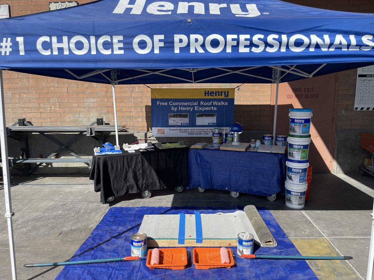 Great #ProDay going on <a href="/HomeDepot/">The Home Depot</a> #420 in Scottsdale! Come talk about your roofing solutions with @TheHenryCompany before the summer heat! <a href="/sperryhenryco/">Scott Perry</a> @HenryProSales <a href="/PabstBen/">Ben Pabst</a> <a href="/JB3_HD/">Josh Bluett</a> <a href="/AriannaJacks/">Arianna</a>