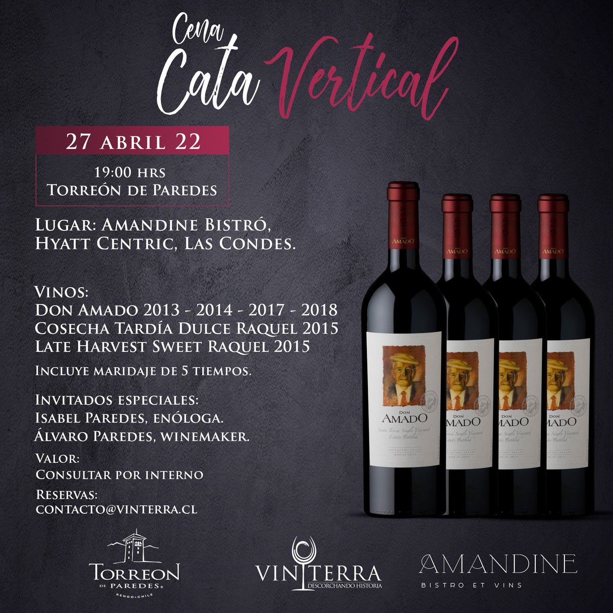 Cena &amp; vertical Don Amado by Vinterra🍷 - mailchi.mp/91d458a5cb53/c…