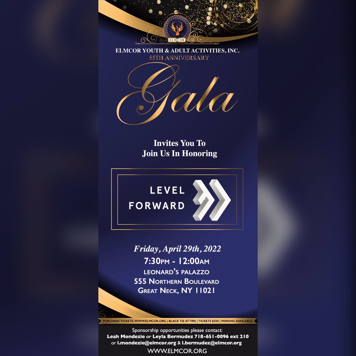 Elmcor's tweet photo. On April 29th Elmcor will honor Level Forward at its 55th Anniversary Gala for their tremendous support to Elmcor, the community and cultural change. #Elmcor #LevelForward #Fundraiser #Gala https://t.co/znY2t8DxqX