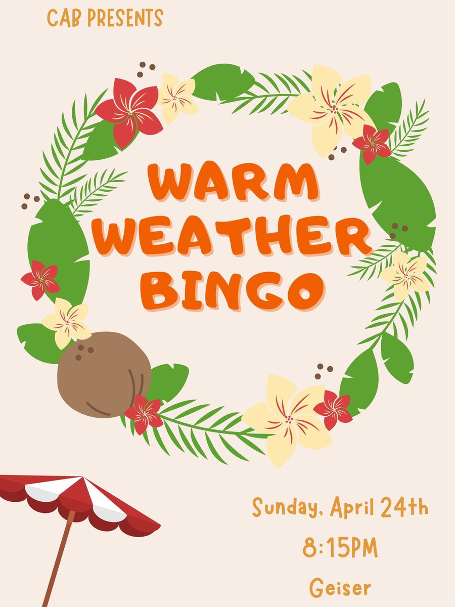 KeukaCAB's tweet photo. Who’s ready for some events?! We have some awesome stuff planned for you all starting tomorrow with Vine Trivia! We hope to see you there 😊

#keukacab #vine #trivia #diy #bingo #spring #KeukaCollege #lifeatkc #studentlife #kcpartwolf #partwolf #kcfamily https://t.co/azr6XXnz72