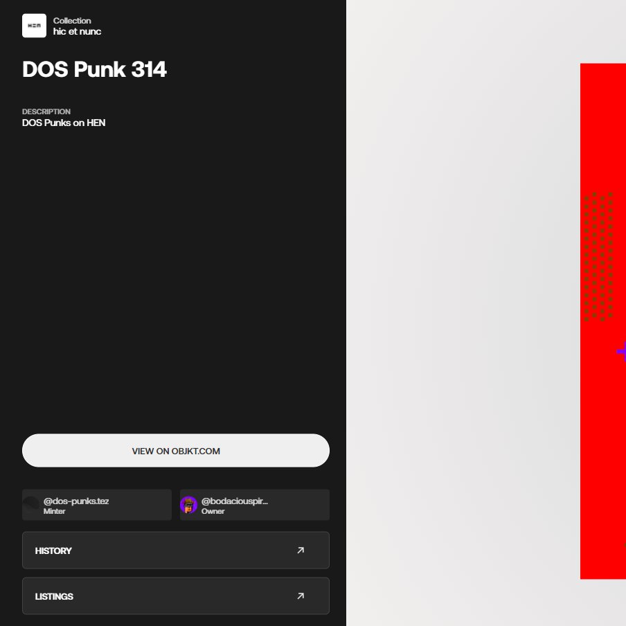 <a href="/DOSPunksNFT/">DOS Punks</a> <a href="/maxcapacity/">MAX CAPACITY</a> <a href="/DOSPunksDAO/">DOS Punks DAO</a> <a href="/haydiroket/">hAyDiRoKeT</a> <a href="/letsglitchit/">Dawnia AKA</a> <a href="/Iteration__/">ITΞRATION</a> <a href="/uoisnlli/">illusion.tez</a> <a href="/nozeytron/">NOZEY🍌</a> <a href="/greencrosslive/">██████████.███</a> @PhenomenalMark @BugSlayerBetty @tarkthedog <a href="/misdeditos/">Itzel Reyna</a> @X_MetaKnight_X also big shout to all the <a href="/DOSPunksNFT/">DOS Punks</a> holders and <a href="/DOSPunksDAO/">DOS Punks DAO</a> members that volunteered their Punks to fill out the gallery! i don't have a list compiled but you can press "E" while looking at any of the works to see the current holder!