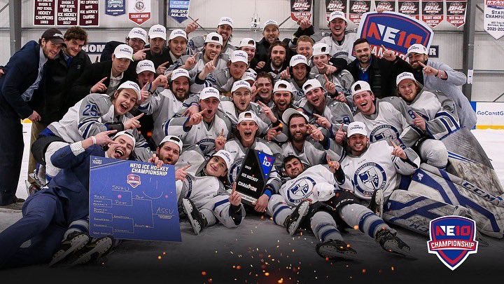 AssumptionMHKY's tweet image. 2022 NE-10 Ice Hockey Champions