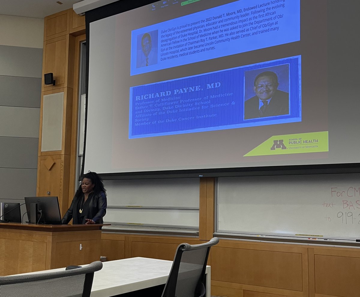 A deep dive into Black reproductive health &amp; getting at root cause of inequity - 3rd annual Donald T. Moore MD Endowed Lecture! Advocating, listening, prioritizing. Panel close out with this: what gives you hope? Thank you to our participants!