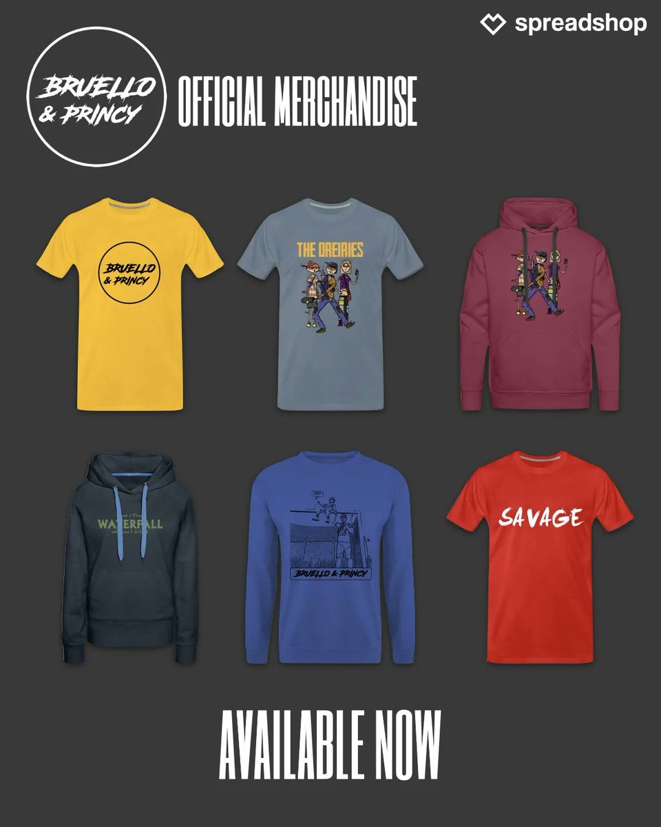 OUR MERCH IS AVAILABLE NOW‼️ 
NEW DESIGNS ARE COMING SOON
shopbruelloandprincy.myspreadshop.be

#bruelloandprincy #merch #lrfm #merchandise #merchdrop #spreadshop