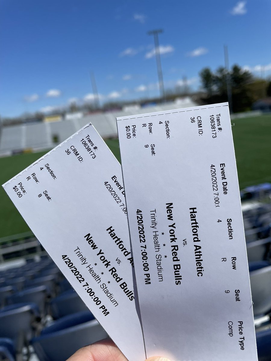 🚨🚨GIVEAWAY🚨🚨

We’re giving away two free tickets to tonight’s match against New York Red Bulls, our first ever match against an MLS opponent!

To win, all you have to do is hit the follow button and retweet the post!

#fortresshartford